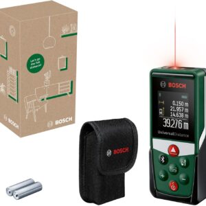 Bosch Laserentfernungsmesser UniversalDistance 40C (Distanz bis 40m präzise messen, Bluetooth-Konnektivität, Messfunktionen, im E-Commerce Karton)