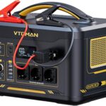 VTOMAN Jump 2200 Tragbare Powerstation mit Überbrückungskabel - 1548Wh/2200W(Spitze 4400W) LiFePO4 Batterie mit Erweiterbare Kapazität auf 3096Wh für Notfall,eine sichere Fahrzeugrettung