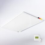 Könighaus Infrarotheizung - 1200 Watt - zur Deckenmontage - Komplettset mit Funkthermostat ✓ Infrarot Deckenheizung ✓ effiziente Elektroheizung ✓ TÜV + 5 Jahre Herstellergarantie ✓ Überhitzungsschutz