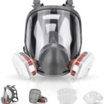 Vollschutzmaske Atemschutz Atemschutzmaske Wiederverwendbar Schutzmaske mit Aktivkohle Filter für Malerei schützt vor Gas, Farbe, Staub, Chemikalien und anderem Arbeitsschutz