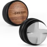 MHW-3BOMBER Kaffeeverteiler 58.35mm, Espresso Verteiler Werkzeug Einstellbare Höhe Espresso Leveler 58mm Edelstahl Keil Basis Modell: T5270L4