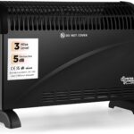 DONYER POWER Konvektor-Heizkörper 2000W Raumheizung mit einstellbarem Thermostat Schwarz