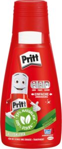 Pritt Alleskleber, schnell trocknender Kleber mit einfacher Anwendung, lösemittelfreier Flüssigkleber für Kinder, 100 g weißer Bastelkleber für viele Bastelmaterialien, 9H PAKA2