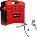 Einhell Akku-Koffer-Kompressor TE-AC 36/8 Li OF Set-Solo Power X-Change (36 V, max. 8 bar, ölfrei, Ansaugleistung 130 l/min, inkl. 3-tlg. Adapter-Set, ohne Akku & Ladegerät)