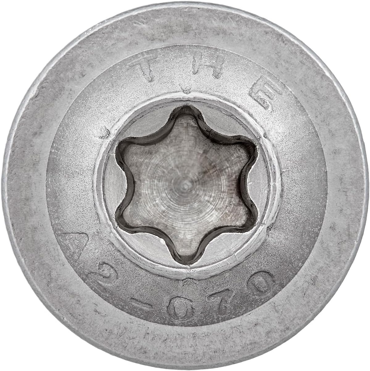 Linsenkopfschraube mit Flansch und Innensechsrund/Torx (ISR,TX) nach Norm: ISO 7380-2 rostfreier Edelstahl A2 V2A Vollgewinde Flanschschraube Flachkopfschraube (M6 x 70 mm, 25 Stück) – Bild 3