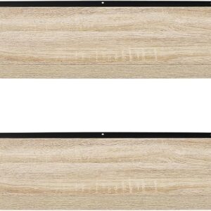 EUGAD Wandregal Wandboard 2er Set Hängeregal Holz Board Modern Sonoma Eiche 80x22,9x3,8cm 0046QJ-2