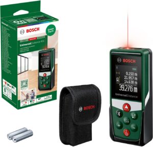 Bosch Laserentfernungsmesser UniversalDistance 40C (Distanz bis 40m präzise messen, Bluetooth-Konnektivität, Messfunktionen, im Karton)