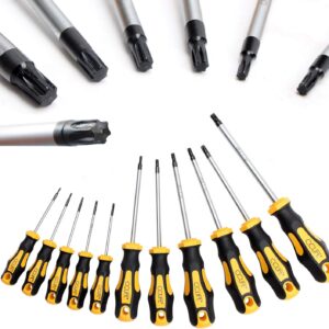 CCLIFE Torx Schraubendreher Set TX magnetisch T6-T40, 11 Stück Ohne Bohrung