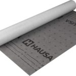 HAUSA Unterspannbahn 130g/m² grau 75 m² (1,5mx50m) hochdiffusionsoffene wasserdichte Unterdeckbahn witterungs- alterungsbeständig reißfest Schalungsbahn Ultra HU130 mit 2 Selbstklebestreifen