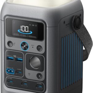 Anker SOLIX C300 DC Powerbank Powerstation, 288Wh Akku für mehrere Geräte, LiFePO4 Akku, 300W Solargenerator, Für Camping, Draußen, Reisen, Notfälle (Netzteil Nicht im Lieferumfang)