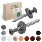 DSM | Spenglerschrauben Anthrazit 4,5 x 35 mm | Edelstahl A2 – lackiert RAL 7016 | mit EPDM-Dichtscheibe (15 mm) | TX-Antrieb | ähnl. DIN 7995 / DIN 9171 | Trapezblechschraube | 50 Stück