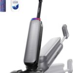 Tineco Floor One S7 Artist Nass Trockensauger, 22000Pa Nasssauger, DualBlock Anti-Tangle, 85°C Flashdry, 50 Min Laufzeit, Beidseitige Reinigung, 180° Lay-Flat Staubsauger für Hartböden Tierhaare