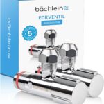 Bächlein Universal Eckventil selbstdichtend [2er Set], 1/2 Zoll Eckregulierventil für Kalt- und Warmwasserleitungen mit klassischem Schraubverschluss