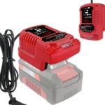 Schnellladegerät Ersatz für EINhell 18V Ladestation mit LED-Anzeige Kompatibel mit Einhell Power X-Change 18 Volt Akku 4511396 4511437 neu 4511437OVP(EU Plug)