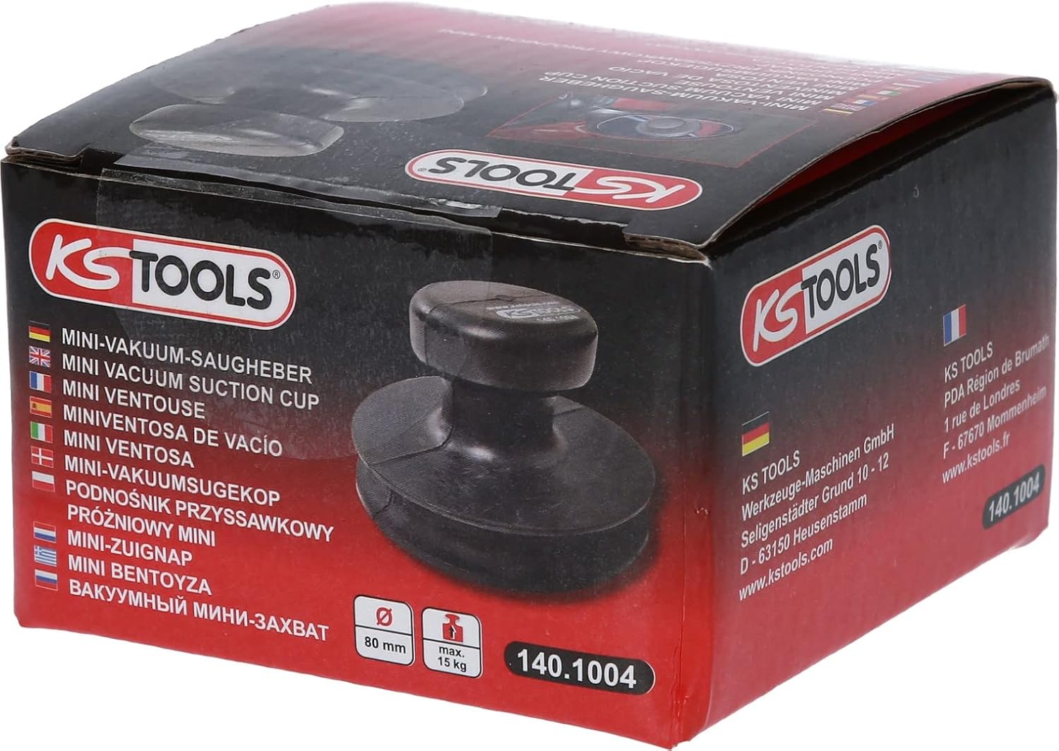 KS Tools 140.1004 Mini-Vakuum-Saugheber, max 15kg, Ø 80mm – Bild 3