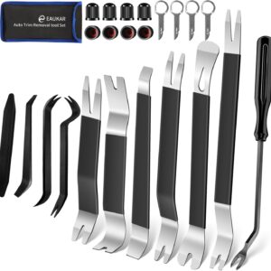 Auto Demontage Werkzeuge Zierleistenkeile 24 Stück Hebelwerkzeug Auto Innenraumverkleidungen Demontage Metall Plastikkeile KFZ Demontage Werkzeug Car Panel Removal Tool Autotürverkleidungen