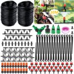 Tropfbewässerung Bewässerung Kit, 30M Garten Micro Drip Bewässerung Automatik Bewässerung Kit Schlauch Tröpfchenbewässerung DIY Gartenbewässerung für Landschaft,Flower Bed,Terrasse Pflanzen gardena