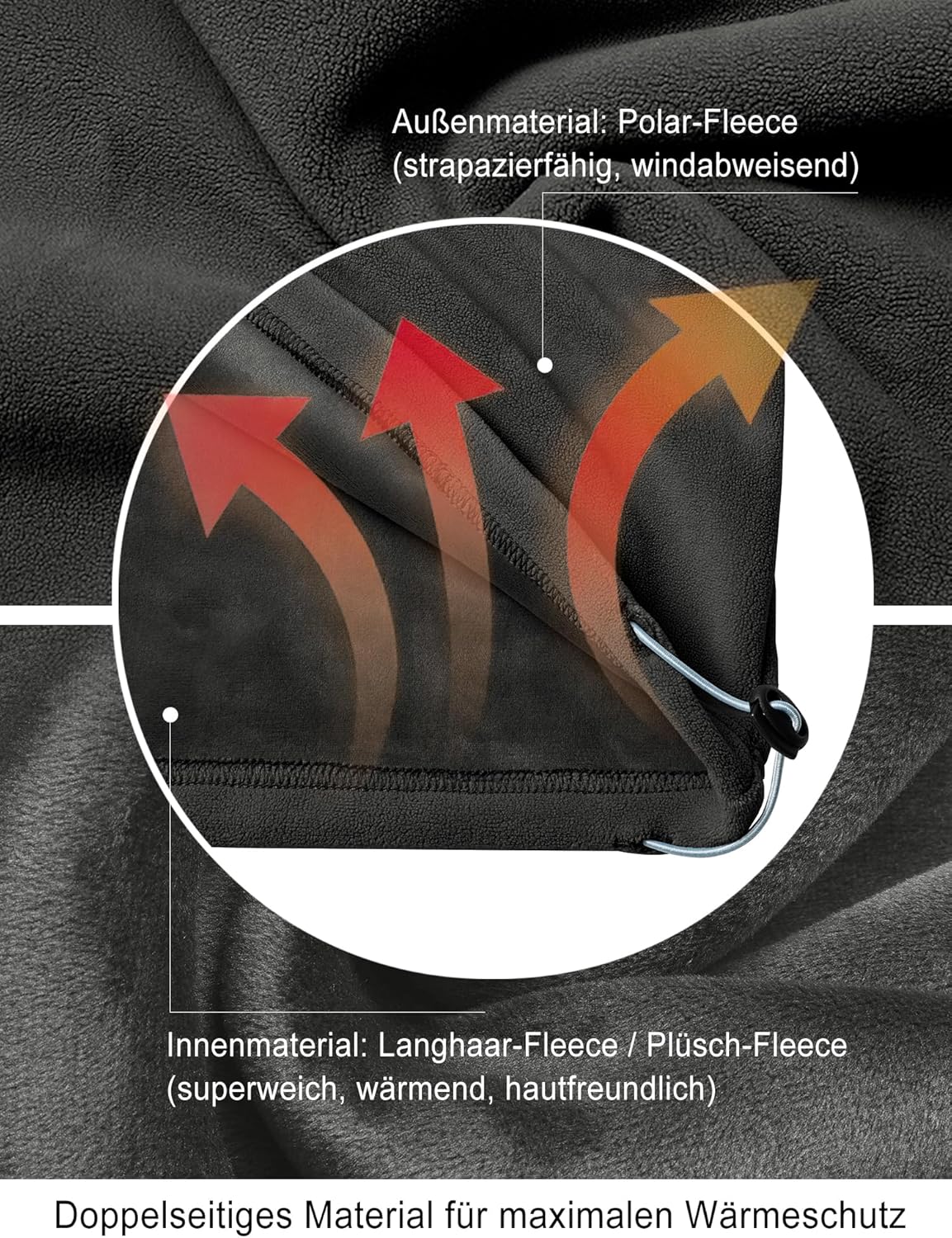 Pullover Herren Fleece Warmes Microfleece Sweatshirt Half Zip Fleecepullover für Herbst und Winter – Bild 5