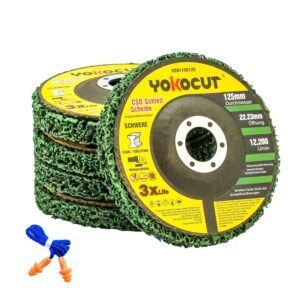 125mm CSD Scheibe Schleif Scheibe, Reinigungsscheibe Set 5-tlg., Grobreinigungsscheibe, Rostentferner Metall, Schleifscheiben für Winkelschleifer ∅125x22,23mm