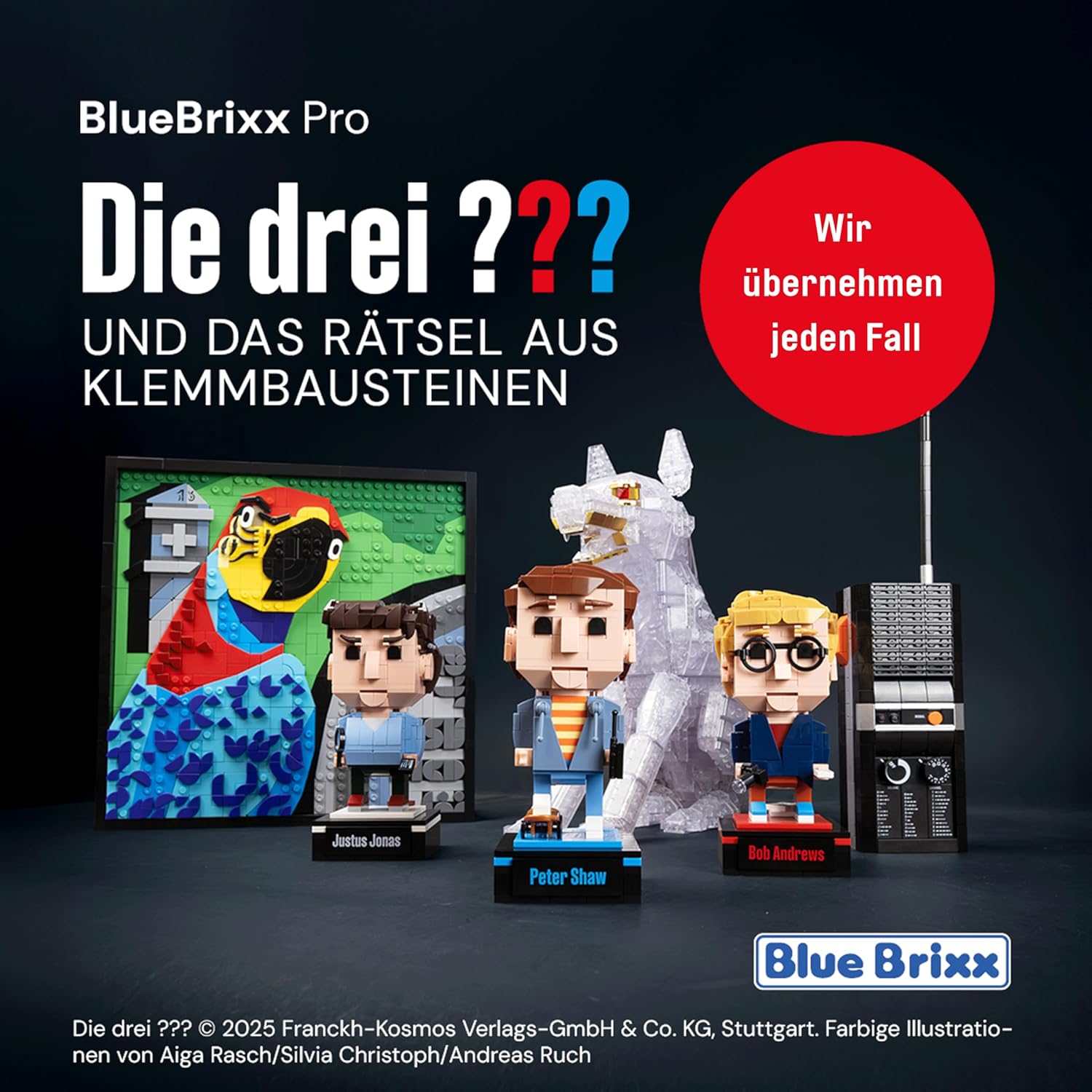 BlueBrixx Pro 108496 – Die DREI ???: Walkie Talkie aus Klemmbausteinen mit 453 Bauelementen – Bild 5