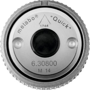 Metabo Quick-Spannmutter M 14 – 630800000 – Für einen schnellen und werkzeuglosen Schleifscheibenwechsel für alle Winkelschleifer