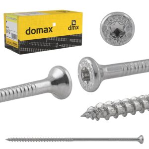 DMX - Holzschrauben Torx - Spanplattenschrauben - Schrauben 5,0x120 - Konstruktionsschrauben - Schrauben set 100 Stück - Terrassenschrauben - Torx Set - Holzbauschrauben - Senkkopfschrauben Set