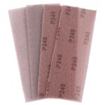 50 Stück Schleifgitter 70 x 198mm,Korn 240 Schleifstreifen, Schleifnetz, Geeignet Klett Schleifblätter für Handschliff, Schwingschleifer und Handschleifblock