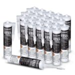 Hausa Bitumen Dach Dichtstoff BT55 – faserverstärkter Bitumen-Dichtstoff für Dach & Blech – wasserfest, UV-beständig & dauerhaft plastisch – 7200 ml Kartusche – ideal für Dachreparaturen