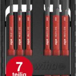 Wiha Bitset slimBit electric für Elektriker I Sechskant 7 teilig mit Bit-Box I VDE geprüfter Bit Satz für Profis (43156)