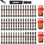 Impact Torx Schraubendreher-Bits-Set, Magnetischen S2-Stahl 25mm 91tlg. (T10/T15/T20/T25/T30) Bits-Set für Schlagwerkzeuge mit 1 langem Bithalter (60 mm) inkl. robuster Aufbewah Ungsbox
