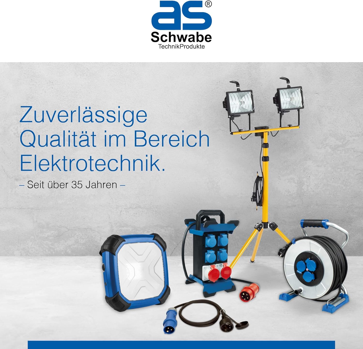 as - Schwabe Verlängerungskabel 15 m – 230 V, 16 A Schutzkontaktstecker – Outdoor Stromverlängerungskabel – Verlängerung für Außenbereich – K35 AT-N07V3V3-F 3G1,5 - IP44 - Made in Germany, Gelb, 60353 – Bild 2