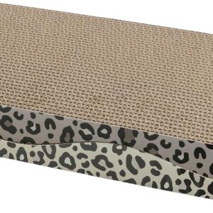 Trixie Kratzpappe Leo aus Pappe 44 × 6 × 25 cm, 2 St., Kratzspielzeug mit Katzenminze - 48033