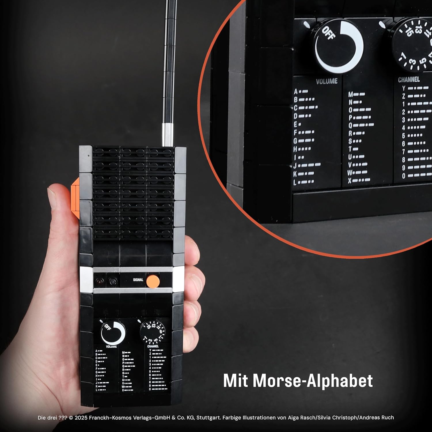 BlueBrixx Pro 108496 – Die DREI ???: Walkie Talkie aus Klemmbausteinen mit 453 Bauelementen – Bild 3