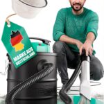 Aschesauger, 18L Tankvolumen, 1200 W Leistung, inkl. HEPA-Filter und Staubfilter, Aschesauger für Kamin, Pelletofen, Feuerschalen u.v.m.