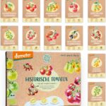 BIO Historisches Tomatensamen Set: 12 Sorten Demeter Tomaten Saatgut | Seltene, alte u. mini Tomatensorten allesamt samenfest | Gemüse Samen für Balkon, Hochbeet, Garten & als Geschenk | Loveplants