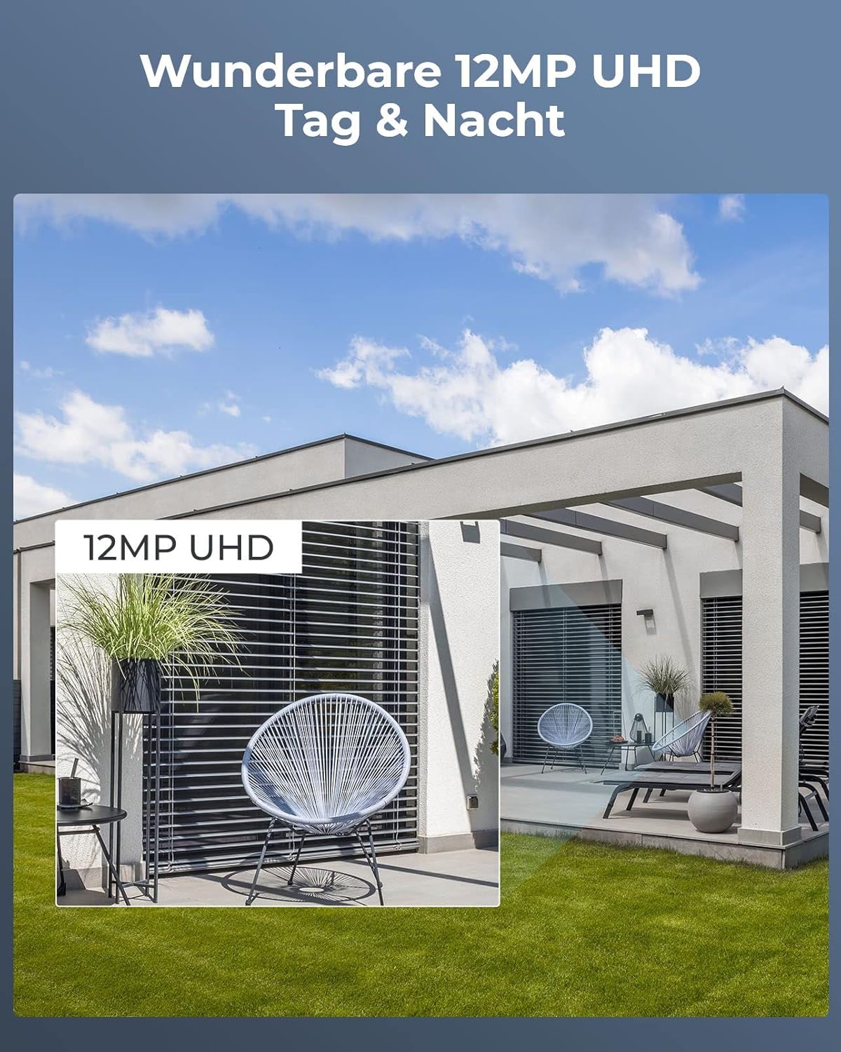 Reolink 12MP Überwachungskamera Set Aussen, 4X PoE IP Kamera Outdoor Innen, Spotlights, Personen-/Fahrzeugerkennung, 2-Wege-Audio, 24/7 Aufnahme, Farb-/IR-Nachtsicht, 8CH 2TB HDD NVR, RLK8-1200B4-A – Bild 2