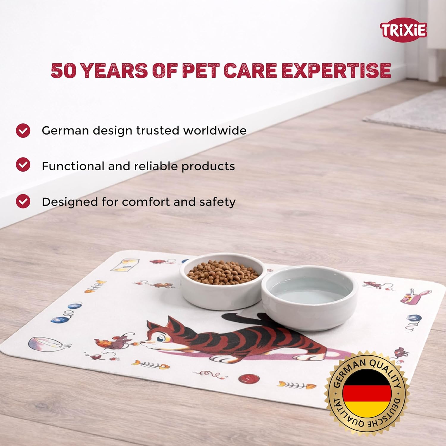 TRIXIE Rutschfeste Matte, Heimtierbedarf, Weiß – Bild 2