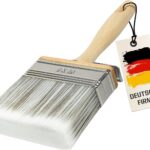 Flächenstreicher 100mm Premium - Kein Borstenverlust - Perfekt für große Flächen, Lasurpinsel Holz außen, Quast, Borstenpinsel, Malerpinsel breit, Möbelfarbe streichen, Flachpinsel