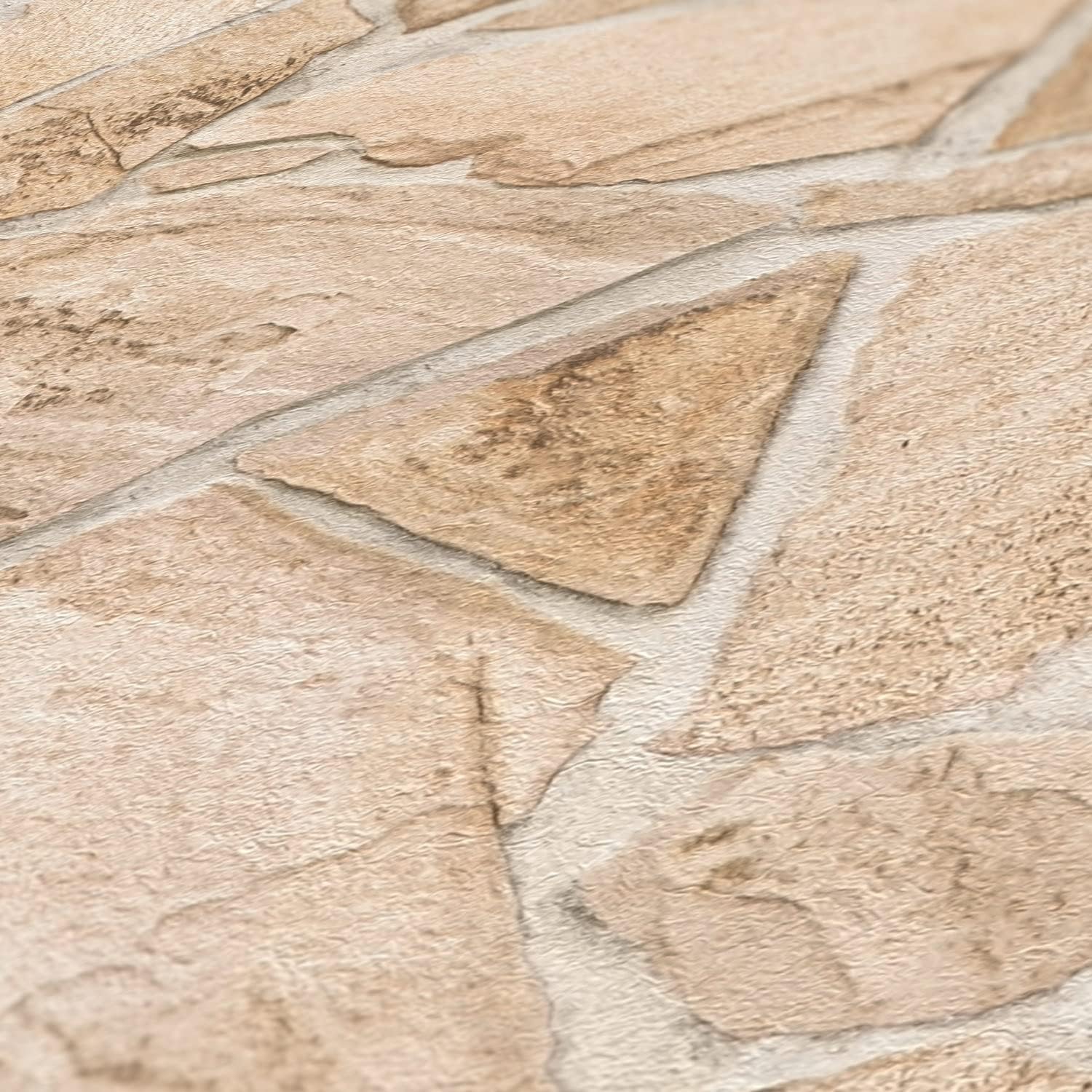 A.S. Création Tapete Steinoptik Beige Creme Terra 389329 - Vliestapete Stein - 10,05 m x 0,53 m - Made in Germany – Bild 3