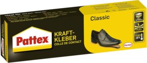 Pattex Kraftkleber Classic, extrem starker Kleber für höchste Festigkeit, Alleskleber für den universellen Einsatz, hochwärmefester Klebstoff, 1 x 125g