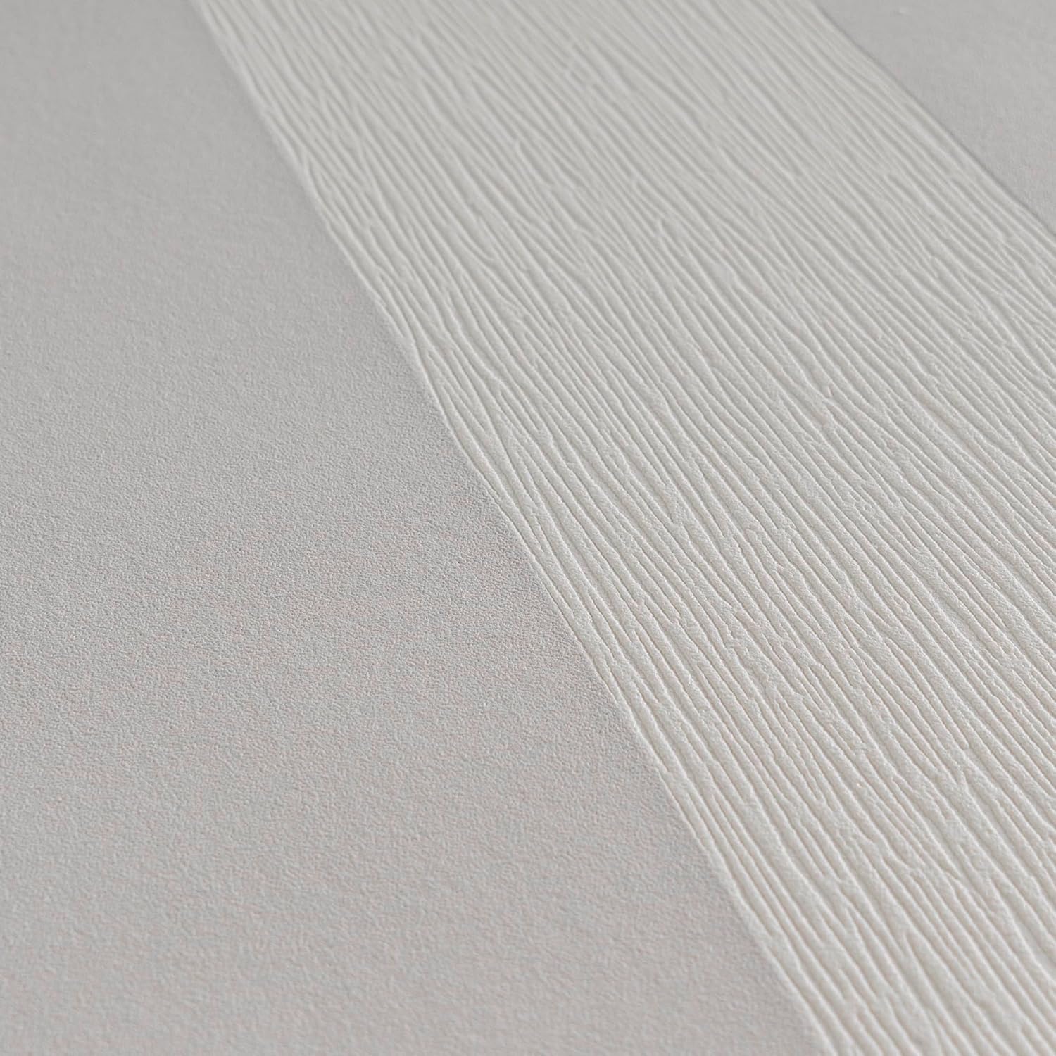 livingwalls Vliestapete 10,05 m x 0,53 m mit Blockstreifen - Streifentapete Grau, Weiß - 381012 – Bild 3