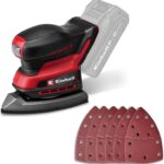 Einhell Akku-Multischleifer TE-OS 18/150-2 Li Power X-Change (18 V, 24000 U/min, 2 mm Schwingkreis, Staubfangbox, Staubabsaugadapter, inkl. 6x Schleifpapier, ohne Akku)