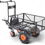 SuperHandy Utility Service Cart Power Wagon Schubkarre, elektrisch, 48 V Gleichstrom, Li-Ion, 300 kg Belastung und 460 kg + Zugkapazität, Bauernhof und Garten, modulare Allzweck-Frachtbett