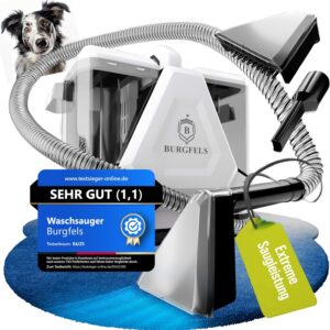 Polsterreiniger Gerät [550W Profigerät] Teppichreiniger Waschsauger, Nasssauger Auto, Nass Trockensauger |Teppich Sofa Reiniger Gerät Polster Matratze Wischsauger Carpet cleaner (PRO14WS)