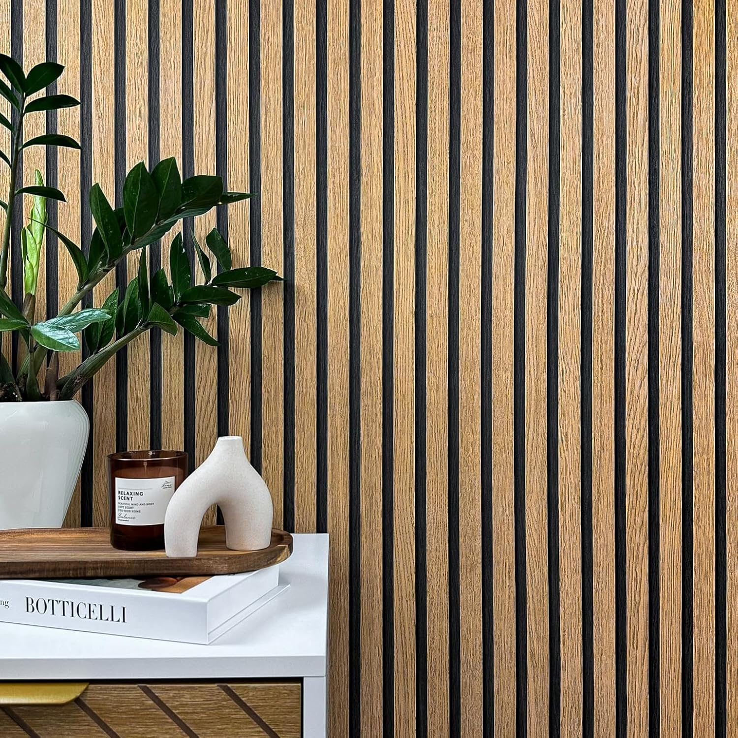 WALLCOVER Tapete Holzoptik Braun Vliestapete Akustikpaneele Holzwand 3D Effekt Skandi Holzpaneele Natur Optik Modern Holzwand 10,05 m x 0,53 m Made in Germany – Bild 3