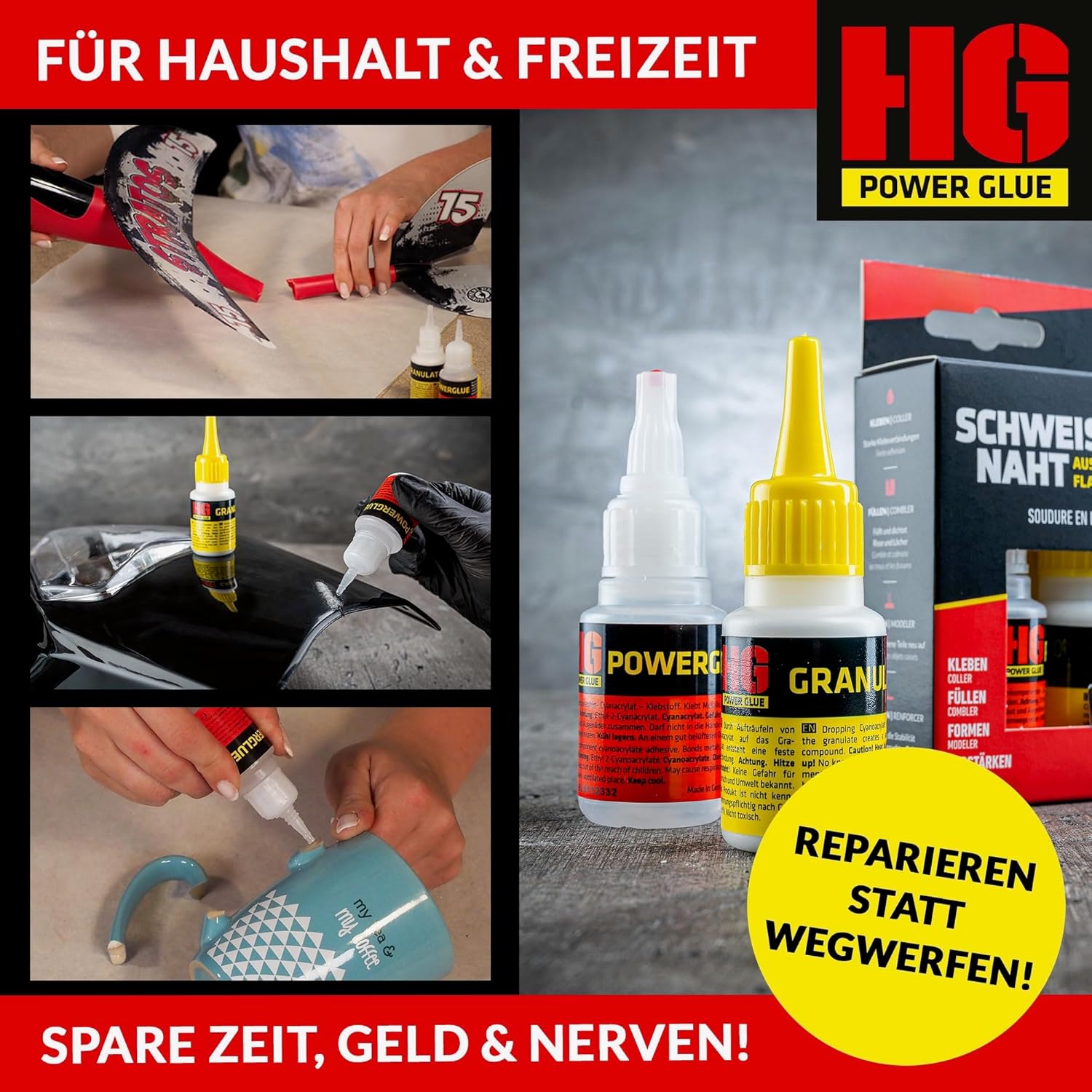 Die Schweißnaht aus der Flasche by HG Power Glue I MINIs I Sekundenkleber extra stark – Bild 3