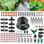 315PCS Bewässerung Garten Set 60+15M DIY Garten Bewässerungssystem Gartenbewässerung Pflanzen Bewässerungssystem Outdoor Gewächshaus Beregnungsanlage Garten Zubehör für BlumenRasen Terrasse