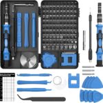 Feinmechaniker Werkzeug Set – 122-in-1 Präzisionsschraubendreher Set mit Magnetischen Bits – Mini Schraubenzieher Set für Handy Reparatur, PC, Laptop, iPhone, PS5, Uhren – Geschenk für Heimwerker