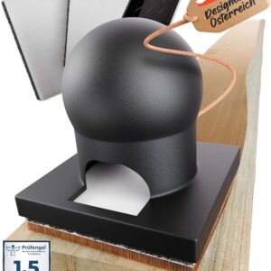 W4 Products Flächenstreicher Holz 3er Set - Pinsel Alternative für Lasuren Öle & Farben - Streichset Holz Mini 8cm inkl. Farbwanne & Ersatzpads - Anstreichwerkzeug für Versiegelung & Holzschutz