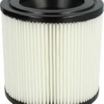 vhbw Faltenfilter kompatibel mit Kärcher NT 22/1, 48/1, 27/1 Staubsauger - Patronenfilter Schwarz Weiß Abwaschbar